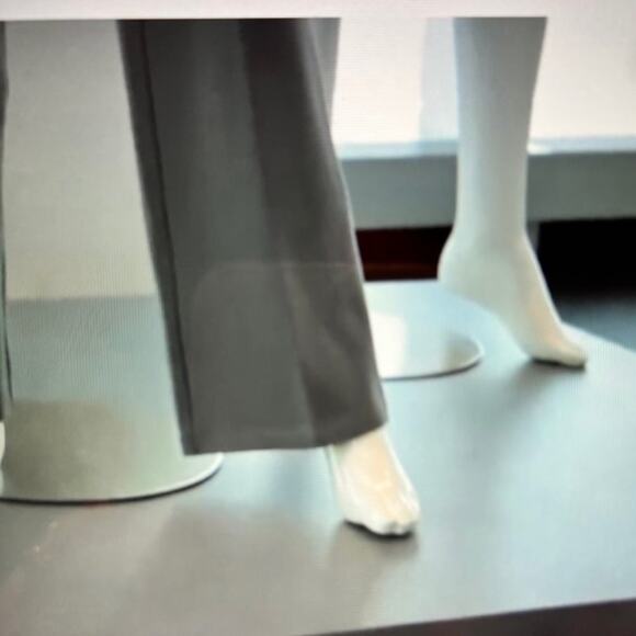 H by Halston Regular Ponte Knit Wide Leg Pants Sz 12 Gray - Picture 5 of 11